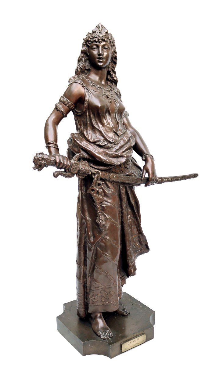 Charles Levy (1840-1899) Bronze "salomé" 85cm-photo-2