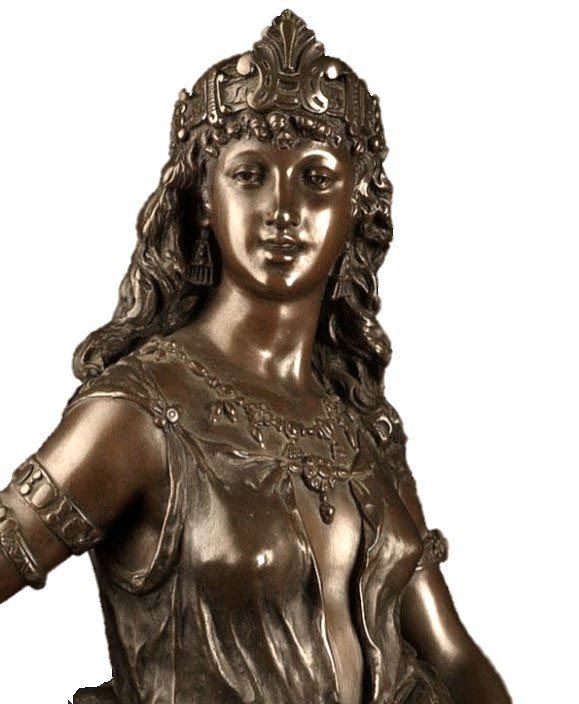 Charles Levy (1840-1899) Bronze "salomé" 85cm-photo-1