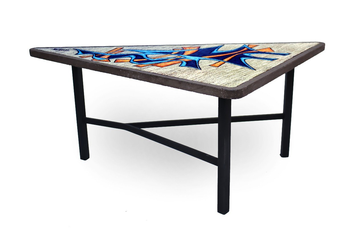 Jean Jaffeux (1931- 2015) Design Coffee Table 50-photo-3