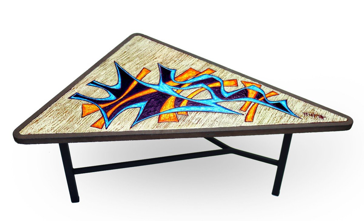 Jean Jaffeux (1931- 2015) Design Coffee Table 50