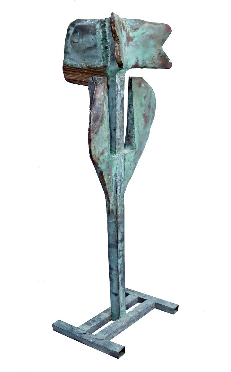 Arisztid SZENDY (1936-2013) Sculpture Totem 100 cm-photo-3