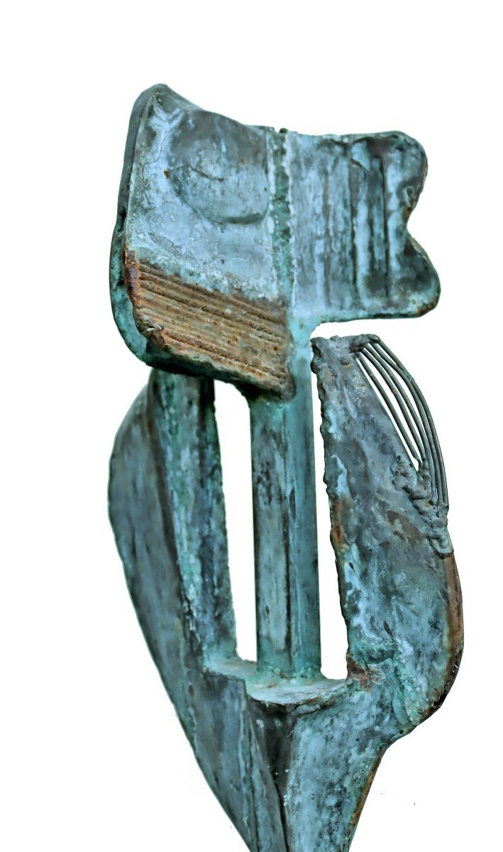 Arisztid SZENDY (1936-2013) Sculpture Totem 100 cm-photo-3