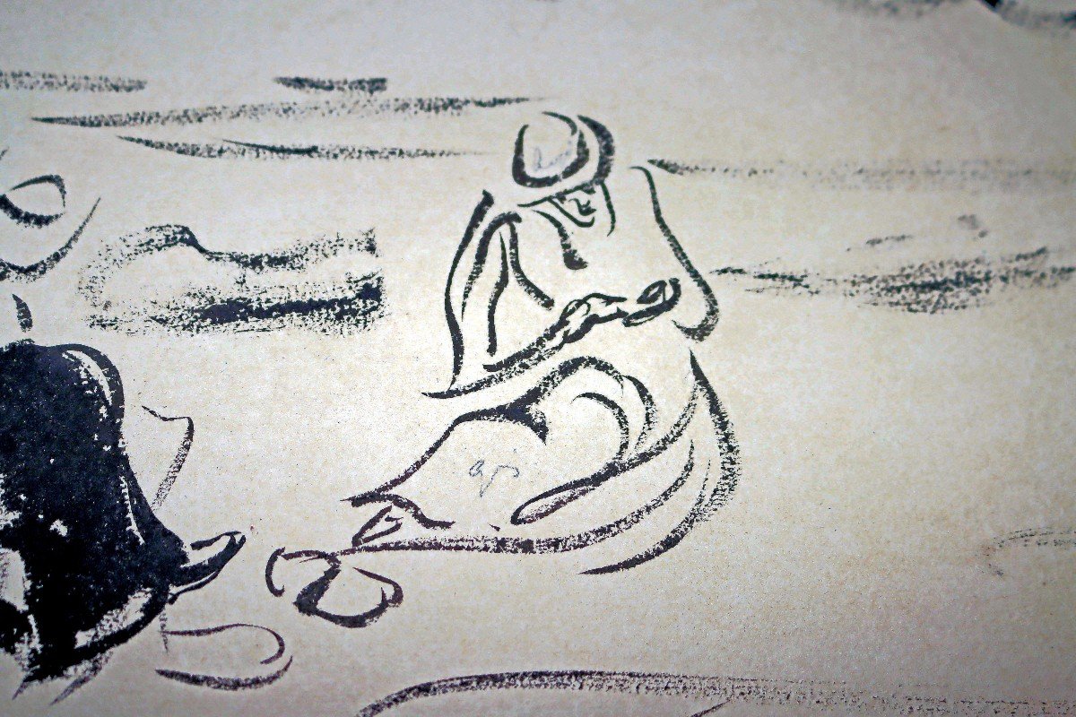 Jules émile Zingg (1882-1942) Drawing Beach At Perros Guirec-photo-6