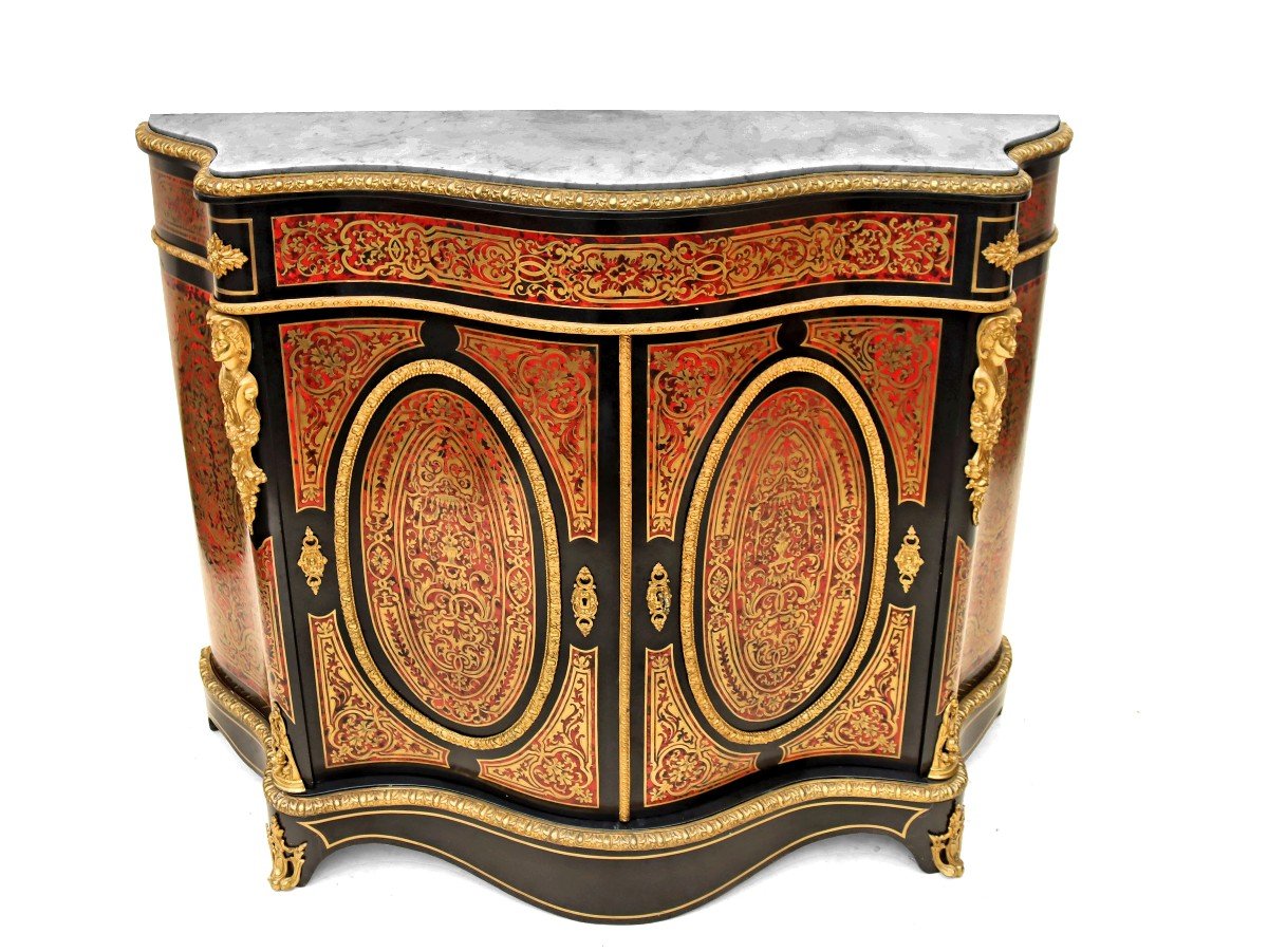 Large Boulle  From The Napoleon III Period-photo-4