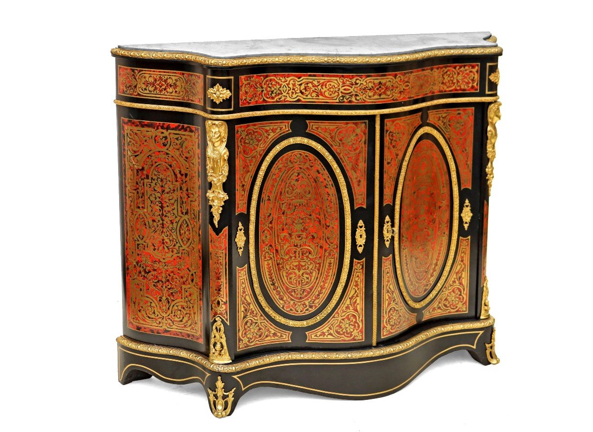 Large Boulle  From The Napoleon III Period-photo-1