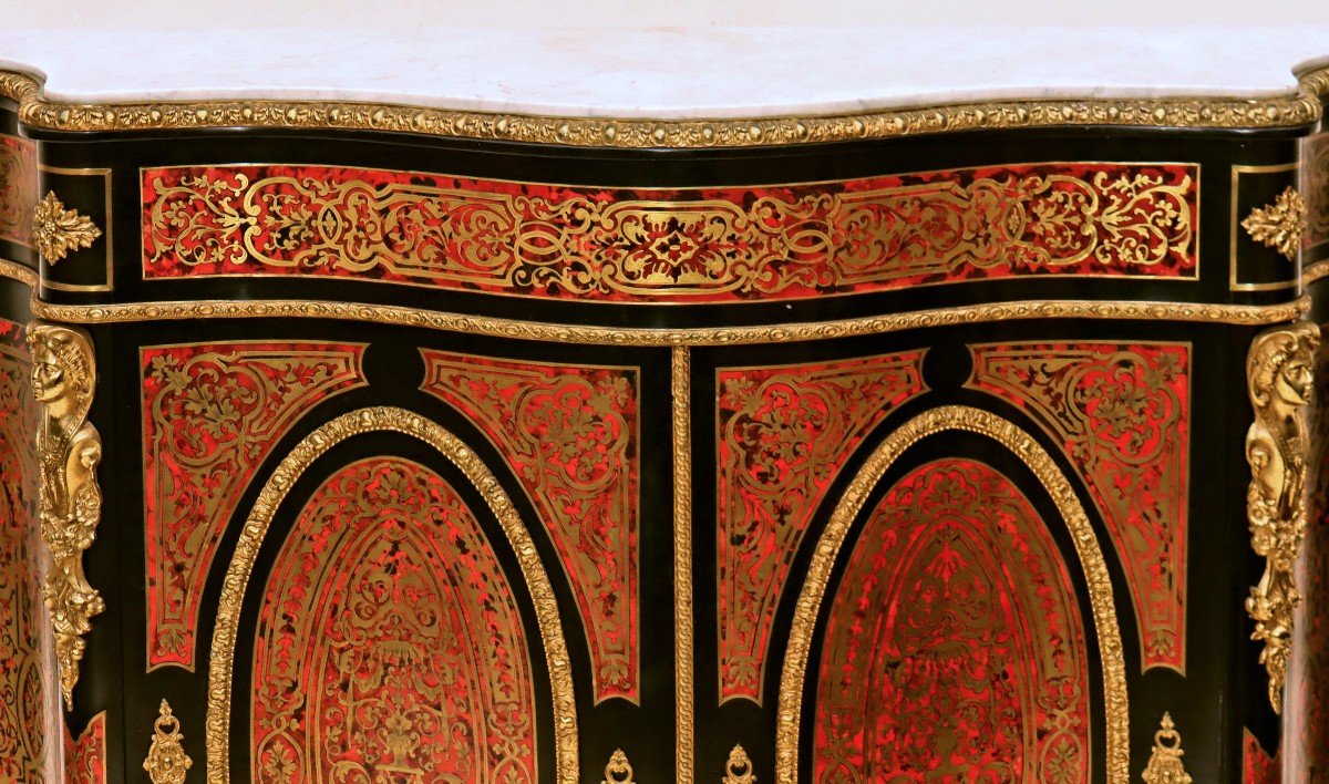 Large Boulle  From The Napoleon III Period-photo-6