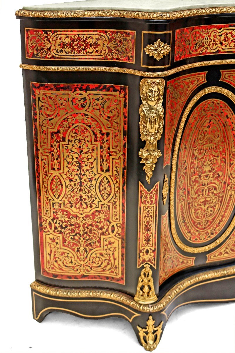 Large Boulle  From The Napoleon III Period-photo-7