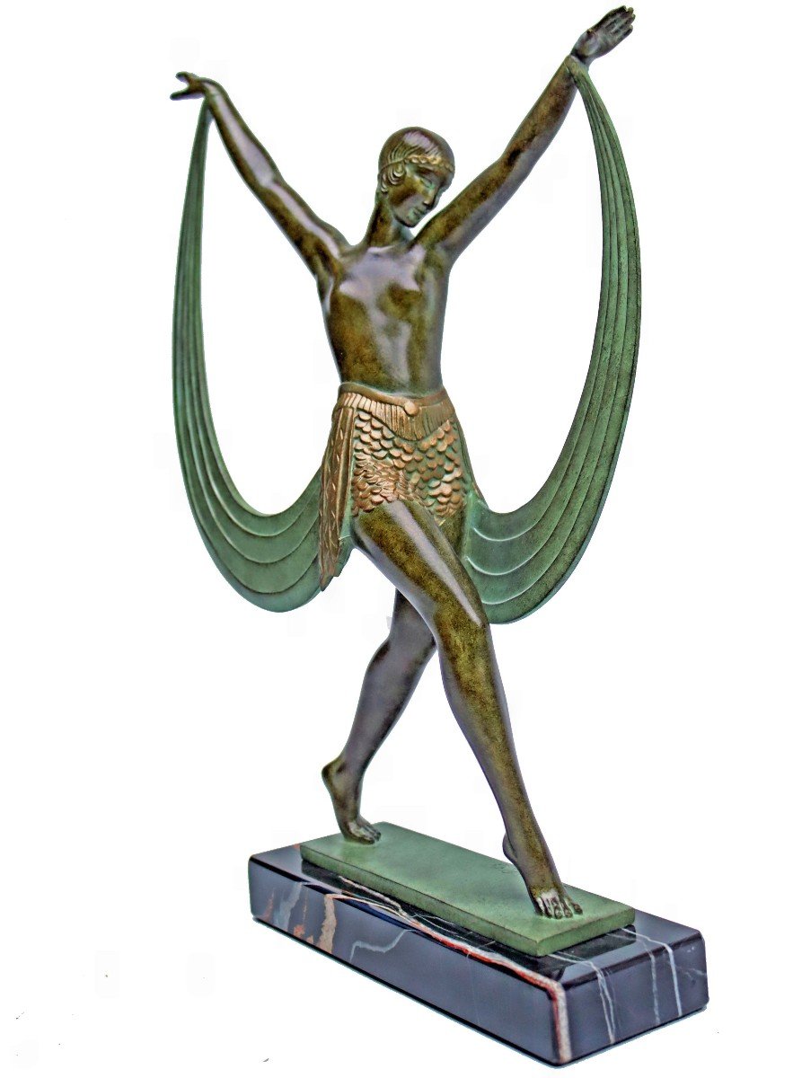 Pierre Le Faguays (1892-1962) "lysis" Great Art Deco Dancer