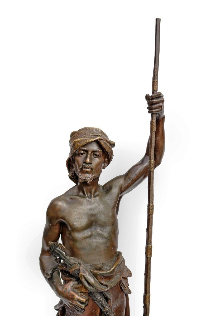 Joaquin ANGLÉS CAÑÉ XIXe Bronze Orientaliste (hauteur 90 cm)-photo-1