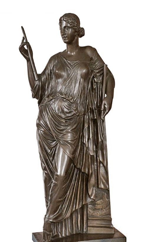 "euterpe" Bronze By F. Barbedienne And A. Collas-photo-4