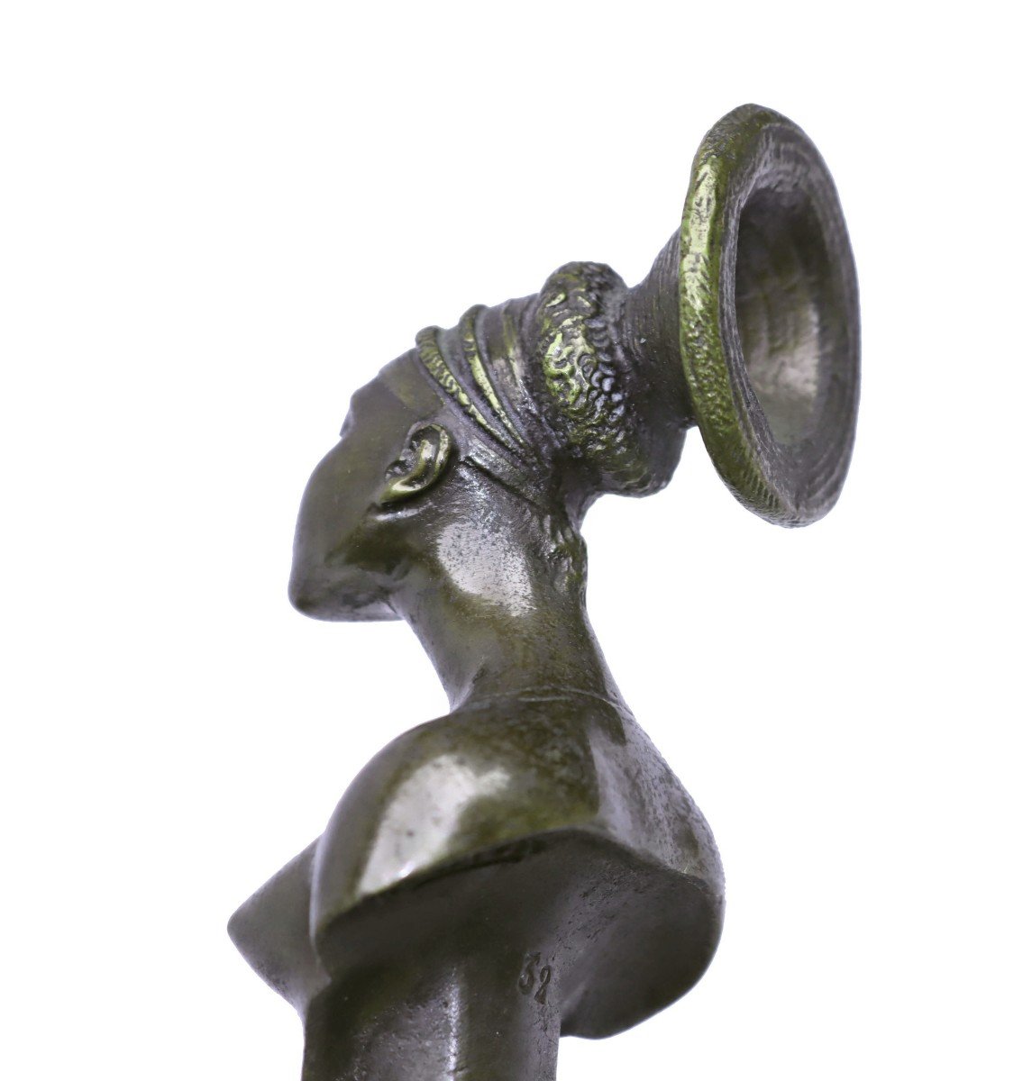 A. Caron (1857-1932) Princesse Neginga Bronze Circa 1925-photo-4