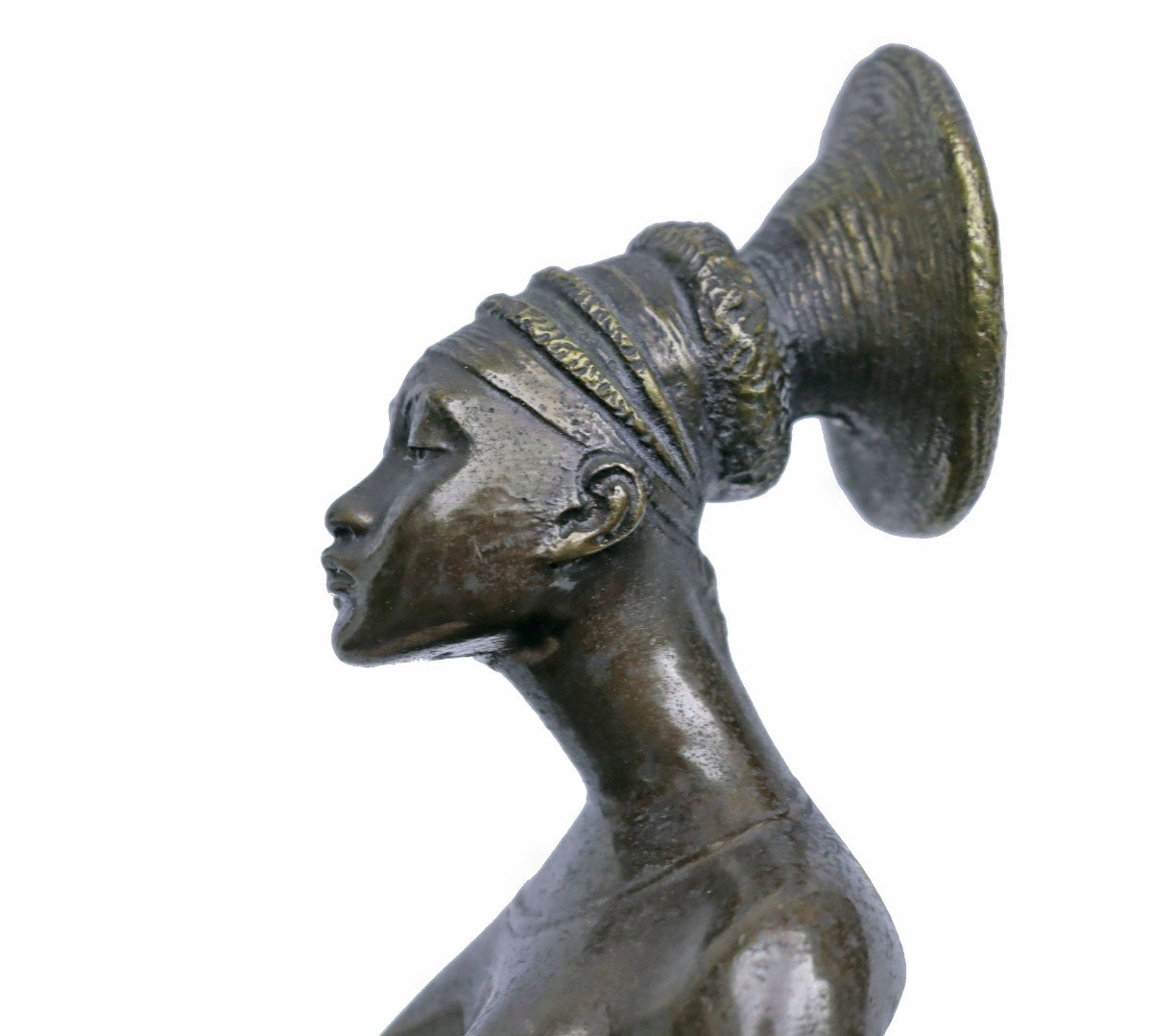 A. Caron (1857-1932) Princesse Neginga Bronze Circa 1925-photo-5