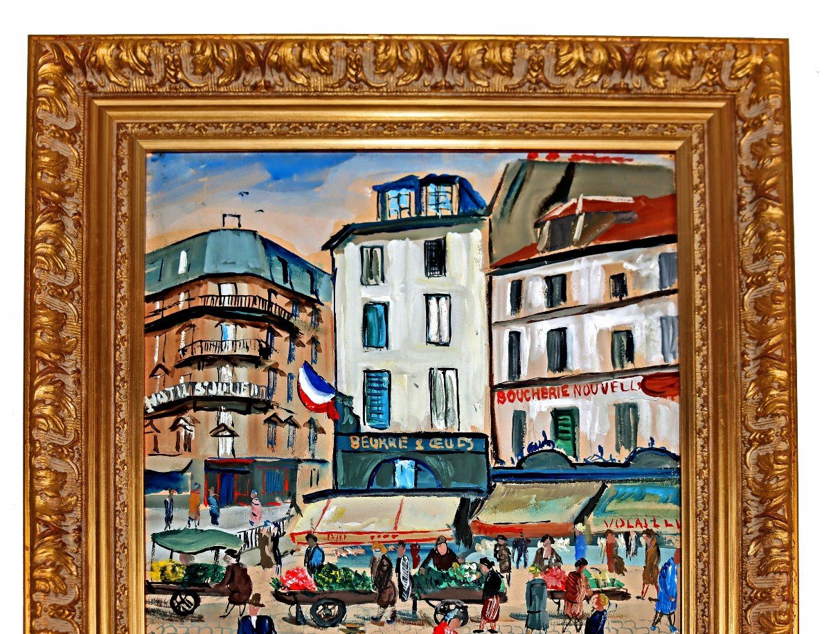 Lucien Genin (1894-1953) Shopping District In Paris -photo-2