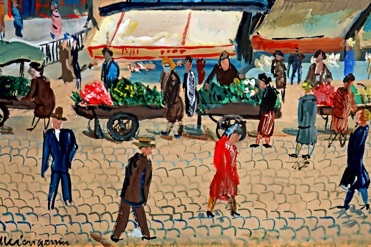 Lucien Genin (1894-1953) Shopping District In Paris -photo-2