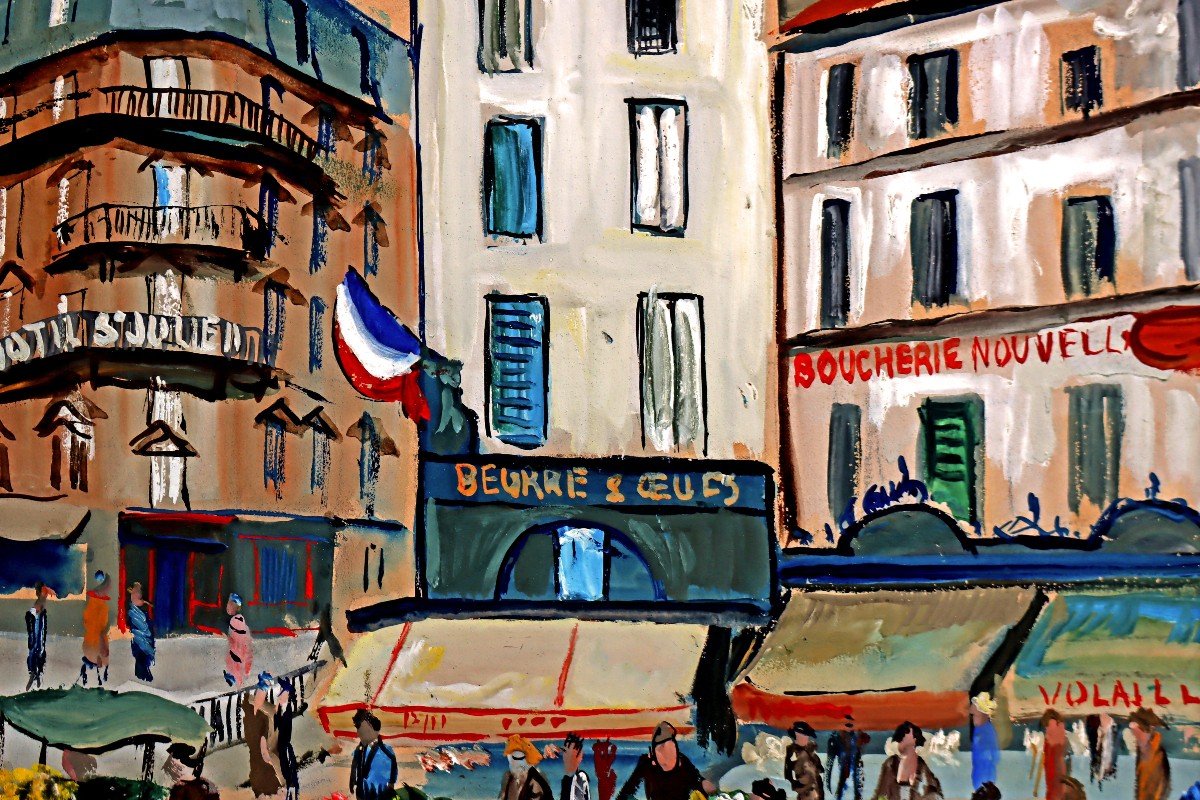 Lucien Genin (1894-1953) Shopping District In Paris -photo-6