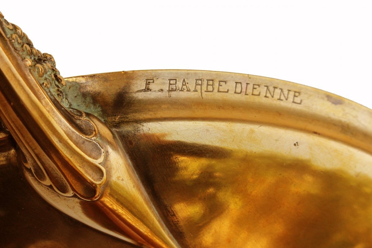 F. Barbedienne XIXe Grande Tazza En Bronze Doré-photo-4