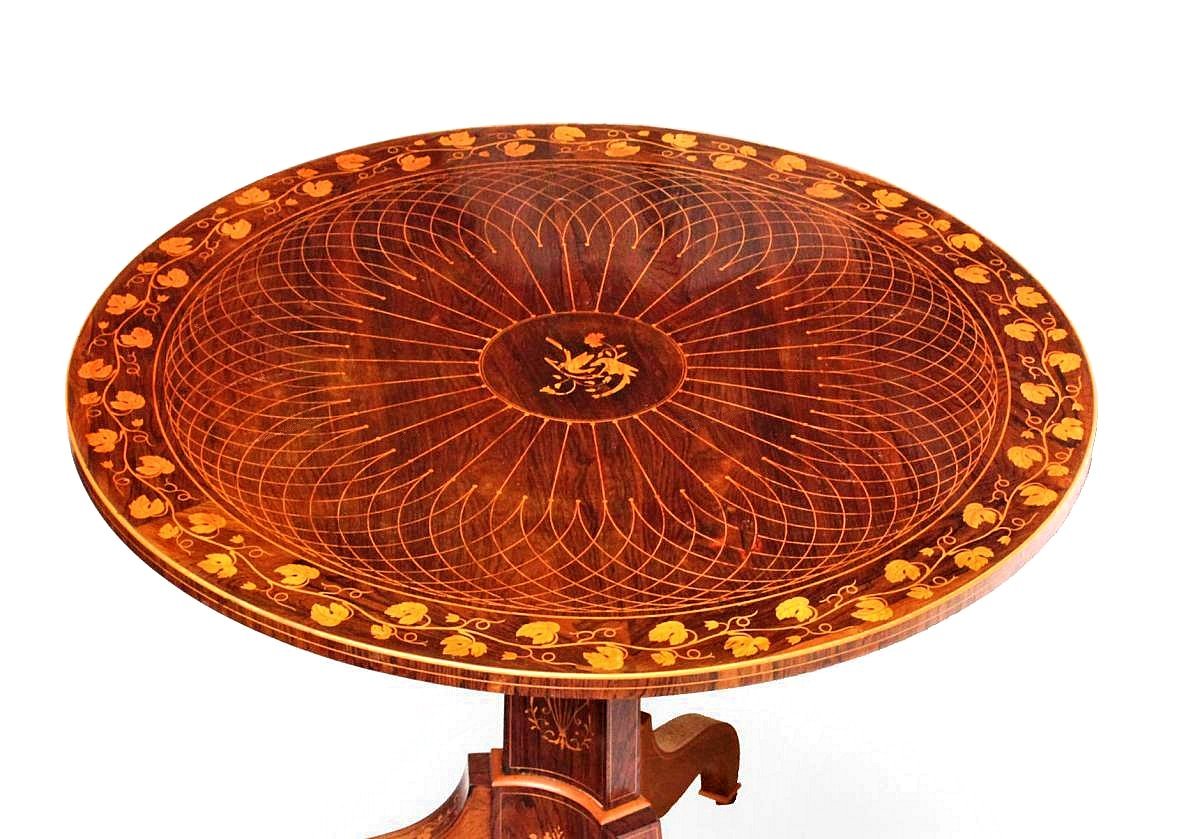 Grande Table Charles X En Marqueterie-photo-1