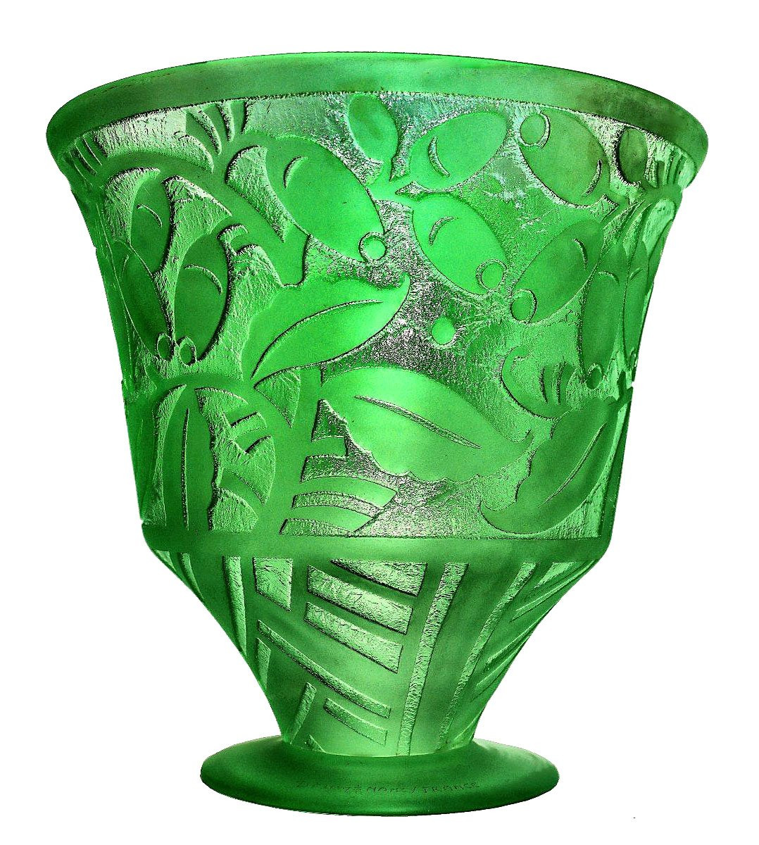 Daum☨Nancy Important Vase Art Déco 1925-photo-3