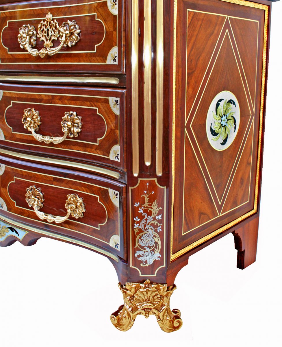 Commode Louis XIV estampillée J*L*F DELORME-photo-1