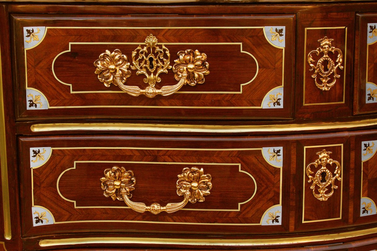 Commode Louis XIV estampillée J*L*F DELORME-photo-4