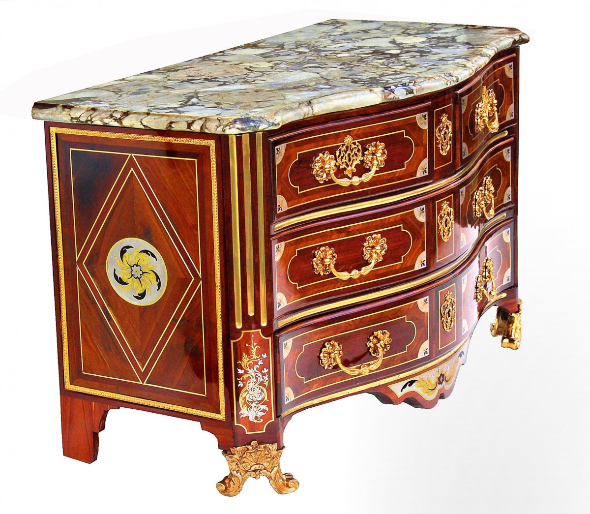 Commode Louis XIV estampillée J*L*F DELORME-photo-5