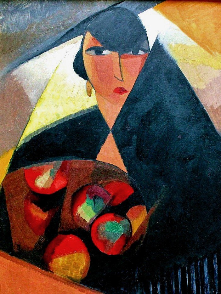 Paul Colin (1892-1985) Art Deco Cubist Portrait