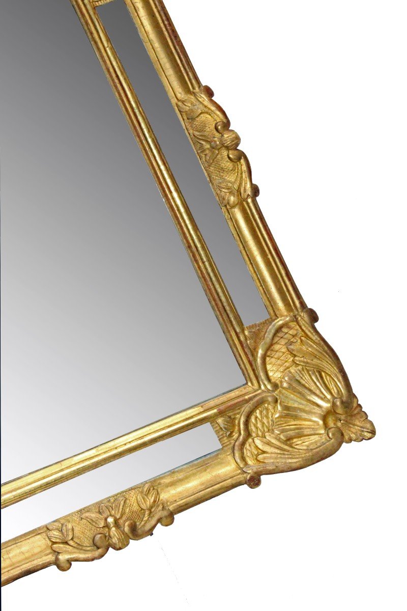 Provençal Mirror In Golden Wood Late Eighteenth-photo-2