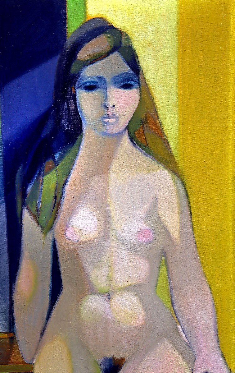 Camille Hilaire (1916-2004) Large Cubist Nude-photo-3
