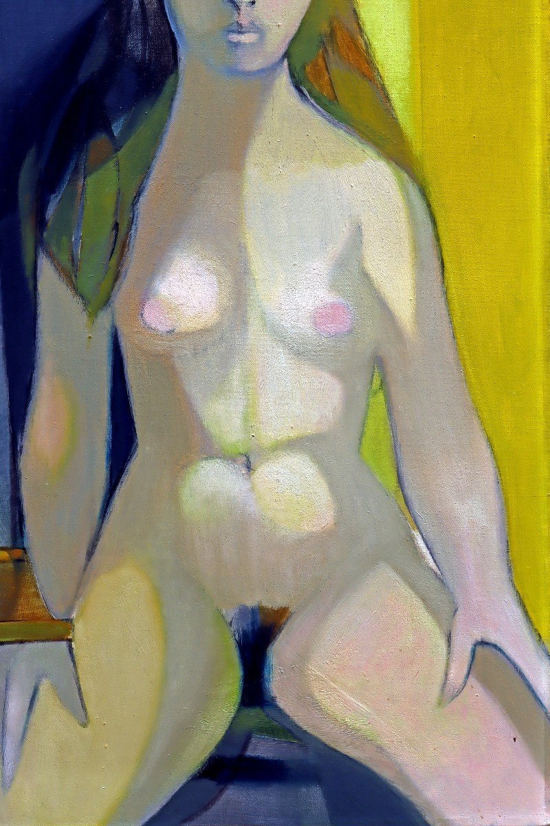Camille Hilaire (1916-2004) Large Cubist Nude-photo-4