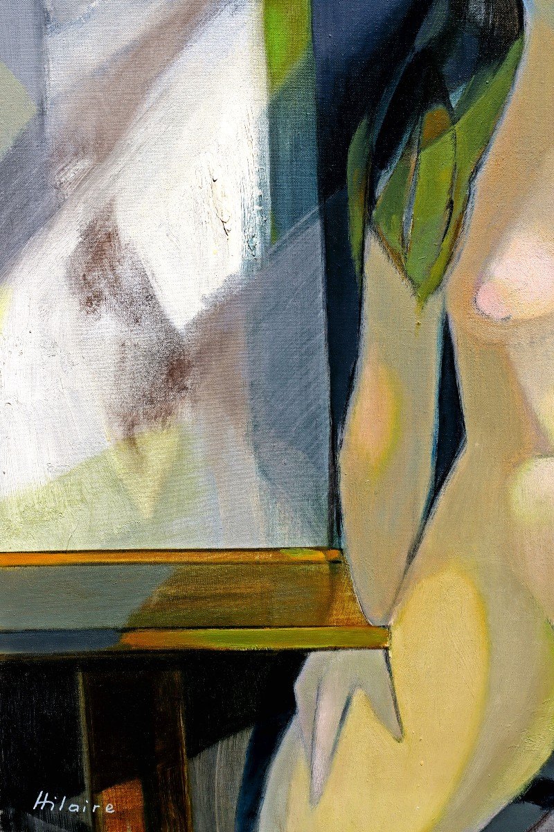 Camille Hilaire (1916-2004) Large Cubist Nude-photo-2