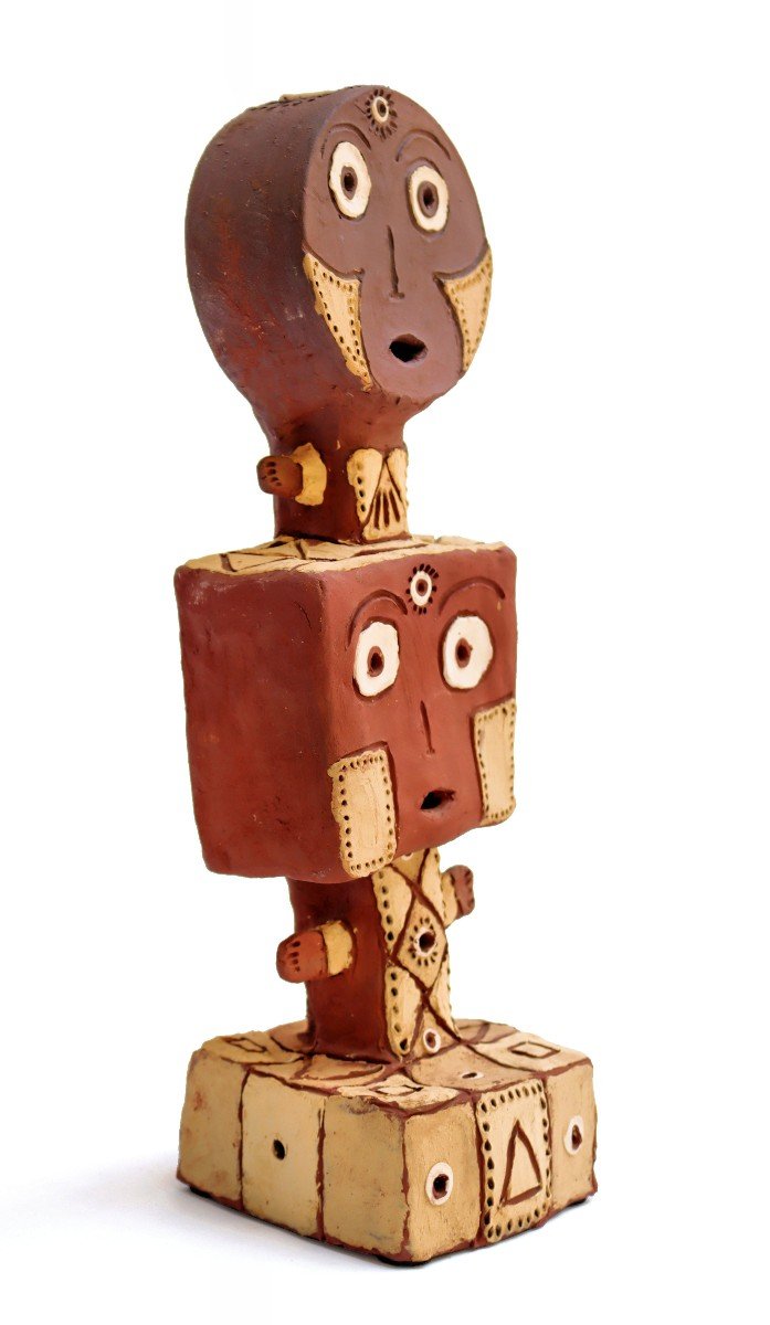 Jean Paul Baudouin (born 1946) Totem Sculpture-photo-2
