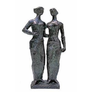 Antoniucci Volti (1915-1989) Bronze "the Parisians" 2/8