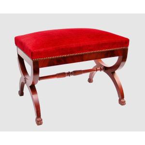 Curule Empire Bench 19th Century