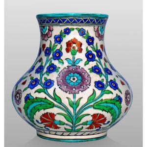 Théodore Deck (1823-1891) Rare Orientalist Vase