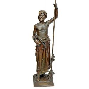 Joaquin ANGLÉS CAÑÉ XIXe Bronze Orientaliste (hauteur 90 cm)