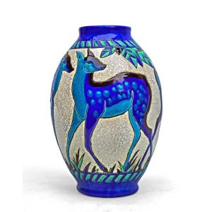 Charles Catteau (1880-1966) Vase Kéramis Art Déco