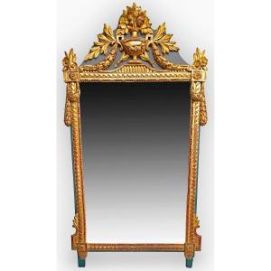 Miroir Louis XVI Bois Doré (haut: 1 m 64)