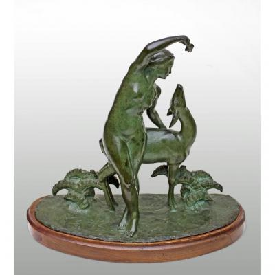 Paul SILVESTRE bronze Art Déco Susse fondeur