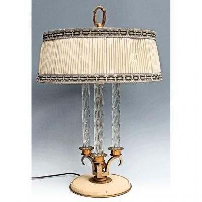 Art Deco Lamp Attributed To Genet & Michon