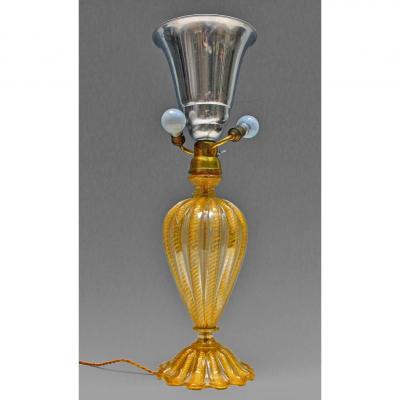 Toso And Barovier Large Lamp Murano 1940-50