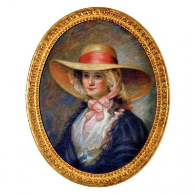 Arsène Le Feuvre (1863-1936) Portrait In Pastel