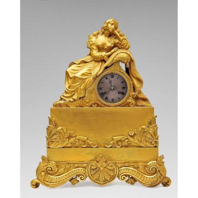 Charles X Pendulum Gilt Bronze