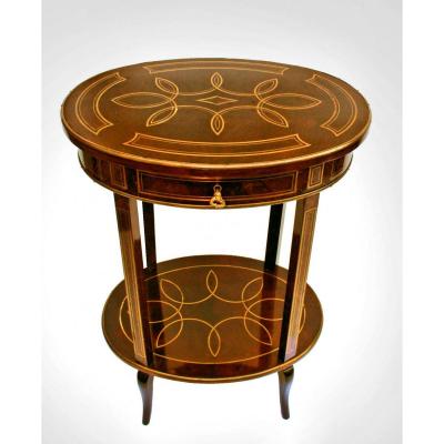 Napoleon III Table Marquetry Boulle