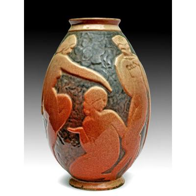 Vase Art Déco Etling