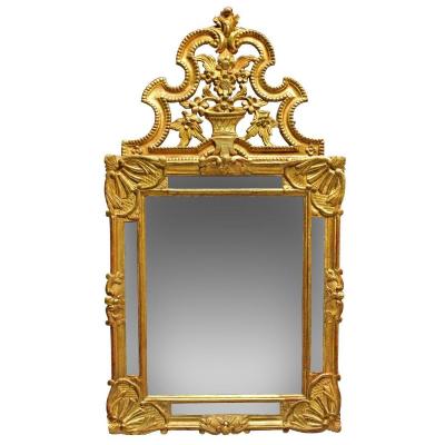 Miroir Provençal En Bois Doré Fin XVIIIe