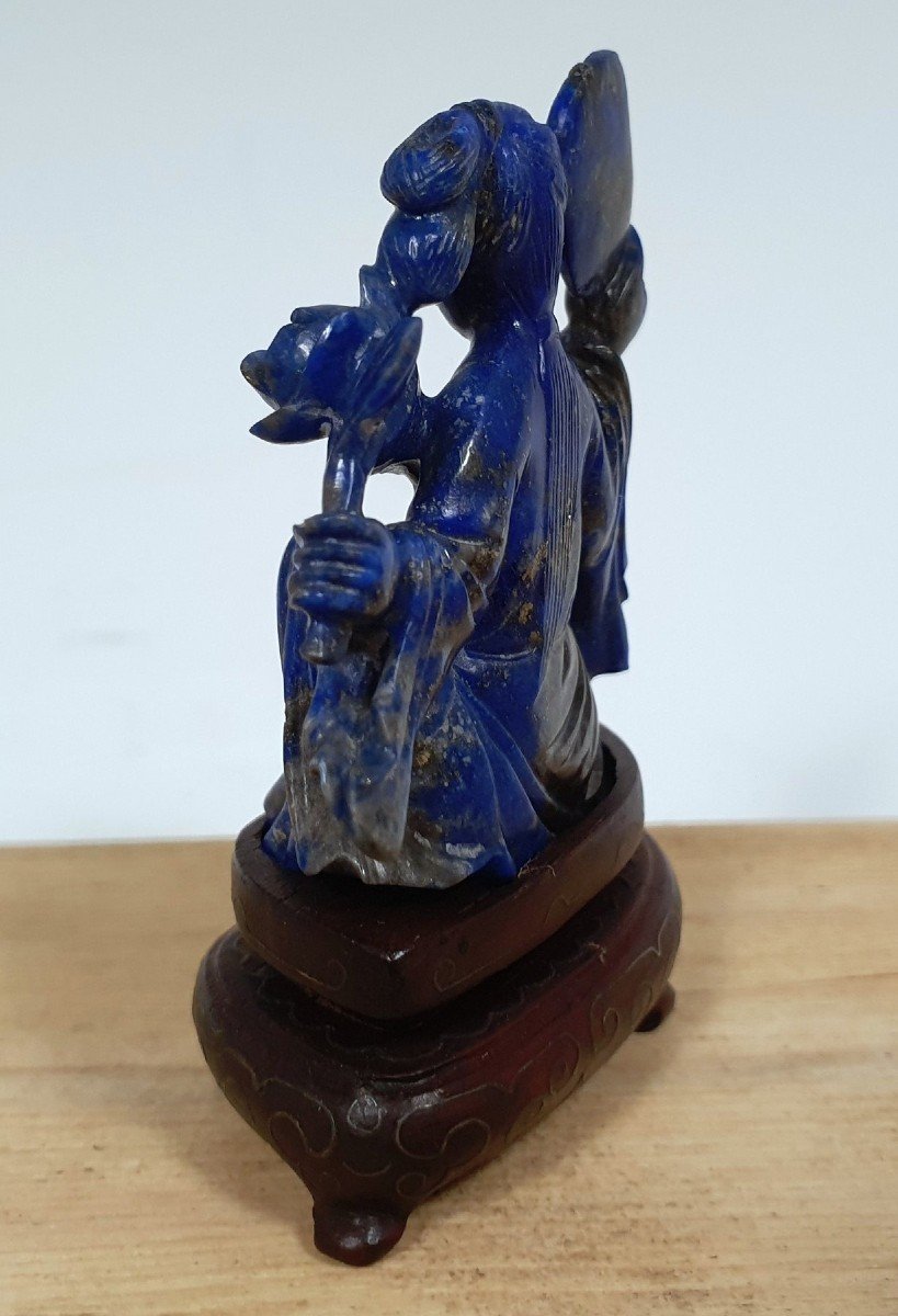 Sculpture En Lapis-lazuli-photo-3