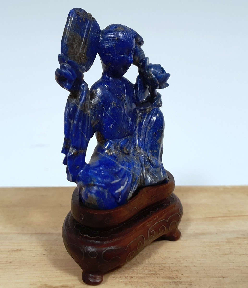 Sculpture En Lapis-lazuli-photo-4