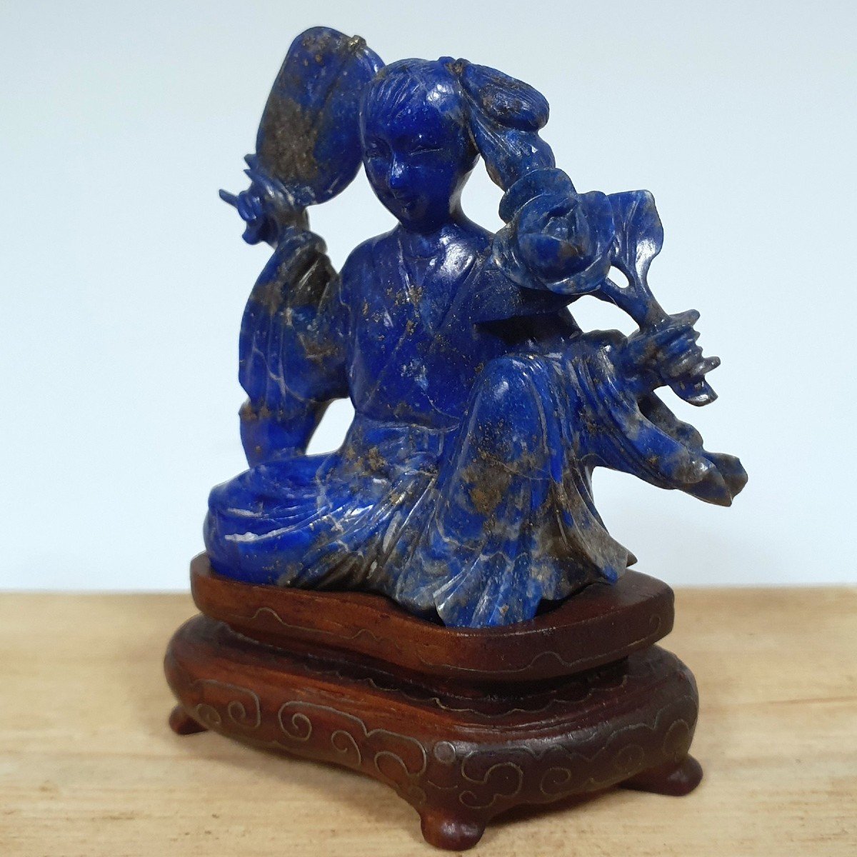 Sculpture En Lapis-lazuli-photo-2