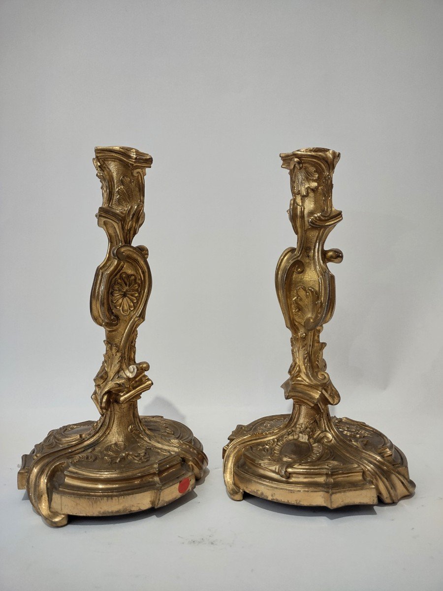 Pair Of Louis XVI Candlesticks-photo-3