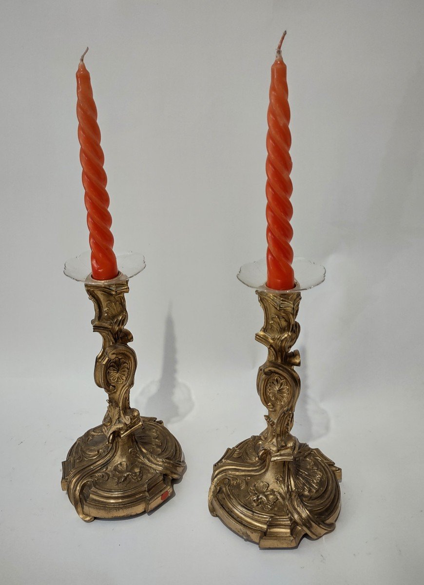 Pair Of Louis XVI Candlesticks-photo-2